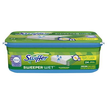 Swiffer Swiffer Sweeper 5.4 in. Wet Microfiber Mop Refill 24 pk 3700015846